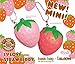 ibloom I Love Strawberry Slow Rising Squishy Toy (Pearl Red, Strawberry Scented, 2.3 Inch) [Birthday Gifts, Party Favors, Stress Relief Toys for Kids, Adults]