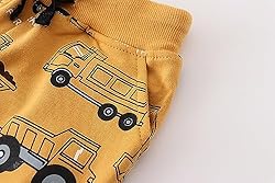 Ysoea Toddler Boys Excavator Print Sweatpants