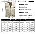 Mrignt Men's Oversize Pockets Travels Sports Vest(Outdoor Coat) (US L (Asia 3XL),Light Khaki)