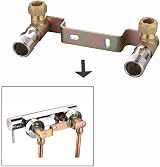 OMOTOOL Concealed Shower Faucet Wall Bracket Positioner 15mmx1/2'' view 3