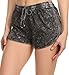 Simplicity Juniors Summer Booty Denim Style Cotton Draw String Shorts Black L