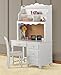 Hillsdale Furniture Lauren Wood Dining or Desk Chair, White