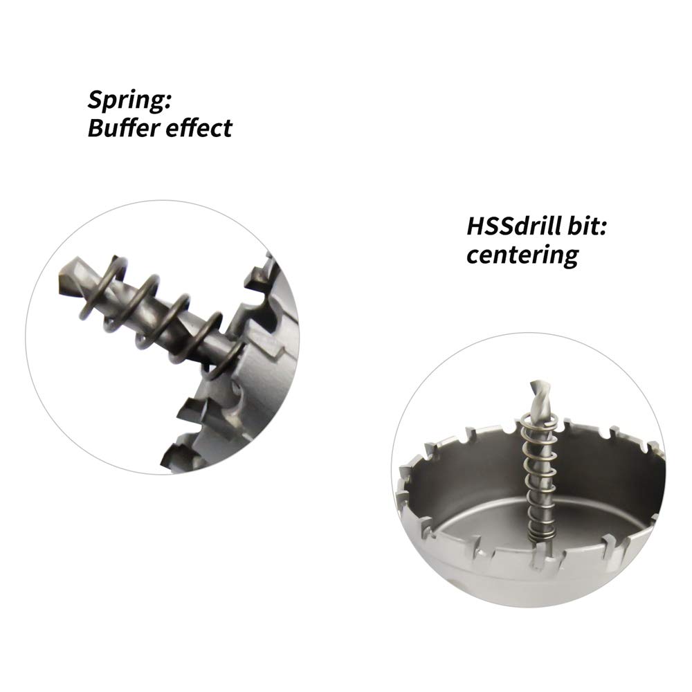 Bi-Metal hole saw T.C.T carbide heavy duty LAIWEI industrial grade stainless steel hole cutter (3-3/4"95mm) - Image 4
