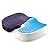 PROMIC Memory Foam Seat Cushion with Anti-Slip Cover, Cool Gel Comfort Orthopedic Design Chair Cushion To Relieve Back, Sciatica and Tailbone Pain