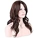 KeeWig Synthetic Brown Wig Long Wavy Chestnut Brown Frosted Light Auburn ANGEL #FS6/30