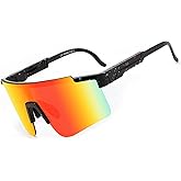 YuJian Sports Sunglasses for Men Women, UV Protection Outdoor Goggles for Baseball Cycling Fishing Golf