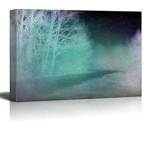 A Monochrome View of The Pathway Before a Forest - Canvas Art Home Art - 12x18 inches