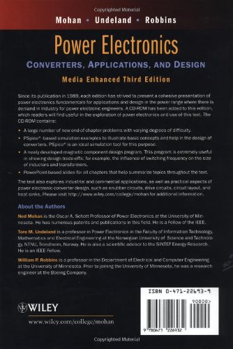 Power Electronics Mohan 3rd Edition