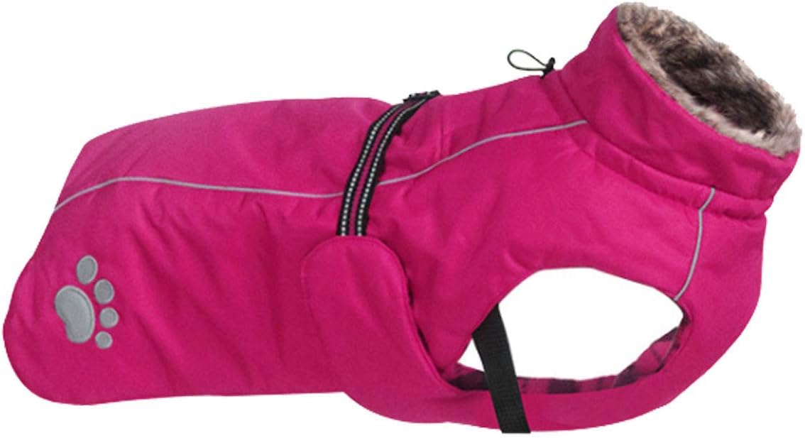 Morezi Dog Coats Waterproof Dog Winter Coat with Padded Fleece Lining Harness D Ring Fit for Labrador Retriever Cockapoo Springer Spaniel Doberman in Cold Weather - Image 3