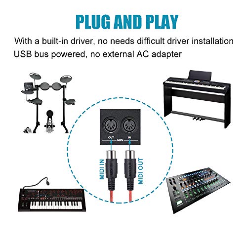 2 Converter+HOSONGIN+Interface+Professional+Keyboard