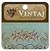 Vintaj RV010R-01 40-Piece Nail Head Rivets for Jewelry, 1/4-Inch