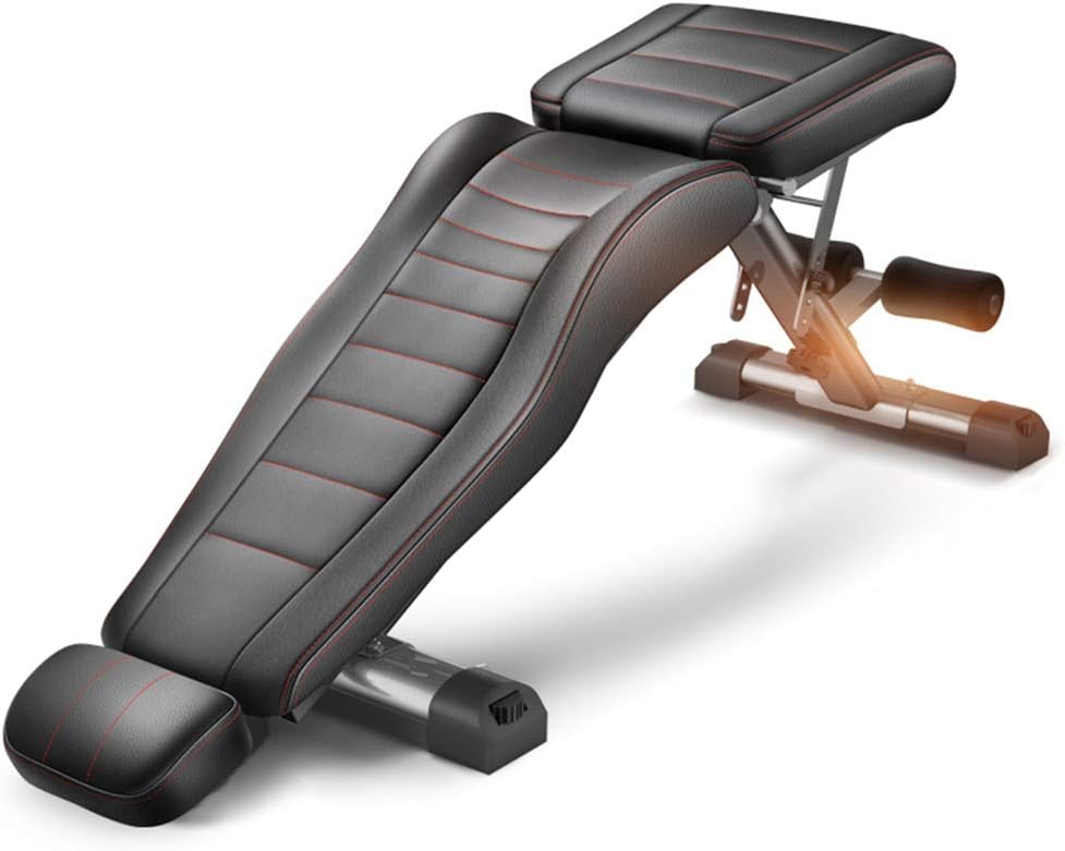Adjustable Bench Heavy Duty Fitness Portable Weight Folding, Flat