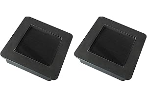 GEZICHTA Solar Light Replacement Top, Square Solar Panel Top Replacement, LED Solar Panel Lantern Lid Lights, Solar Battery Parts Battery Box for Outdoor Hanging Light(Size:2pcs)