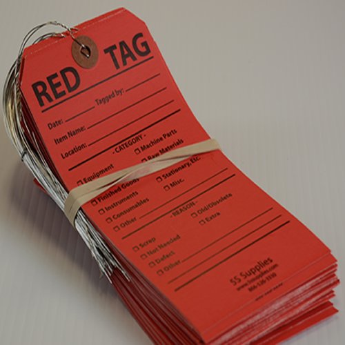 5S Red Tags (Wired) (50 Pack, Red) Buy Online in UAE. Industrial