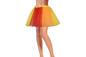 SUFEINI Women's Teen Adult Tutu Skirt Elastic Tulle Tutu Skirt Women Short Dance Ballet Tutu Halloween Christmas Dress Costume