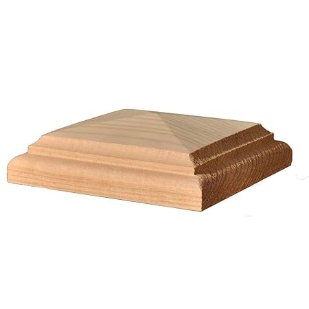 profilierte Pfostenkappe aus Lärche, für Pfosten 11x11 und 12x12 cm