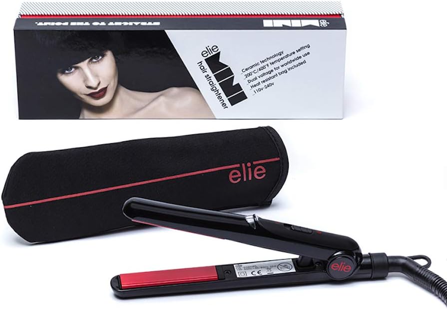 Elie HS039 Mini Travel Straightener, Dual Voltage, Mini