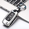 ontto Inklapbare Autosleutelhoes Autosleutel Sleutel Cover Metaal Zink Legering Sleutelhoesje voor VW Volkswagen Up Polo…