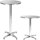 Amazon.de: STEHTISCH BEHR 80x80 cm HOLZ METALL TISCH NATUR KLAPPBAR