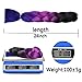 SuCoo Synthetic Braiding Hair Extensions 3 Tone Hair Braids High Temperature Ombre Jumbo Crochet Twist Hair Braiding With Small Free Gifts 24inch 3pcs/lot(Black/Purplish Red/Sapphire Blue)