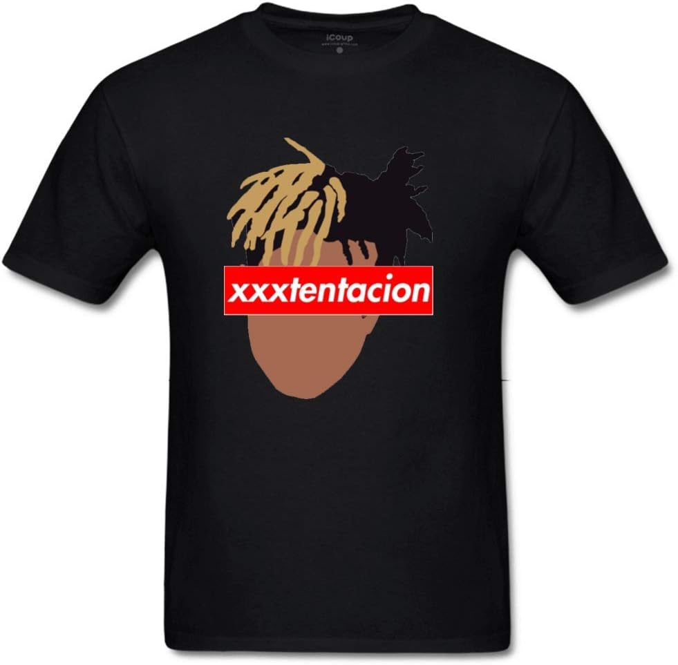 iCoup XXX tentacion 100% Cotton Short-Sleeve Crew Neck T-Shirt for Men