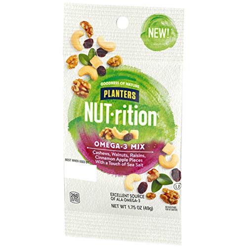 Planters NUTrition Omega3 Nut Mix with Cashews (Walnuts, Raisins
