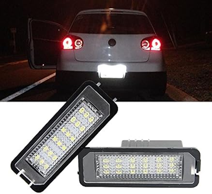 golf 5 number plate lights
