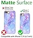 A-Focus Compatible with iPhone SE 2020 Case for Girls, iPhone 7 Case Blue, iPhone 8 Case, Purple Violet Blue Galaxy Frosted Anti Scratch Protective TPU Case for iPhone 7/8 / SE 4.7 inch Matte Blue 4