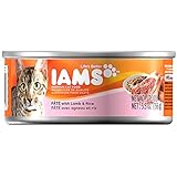 IAMS Pate Adult Wet Cat Food, Lamb, 5.5 oz. (Pack of 12)