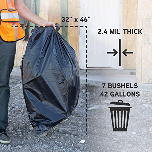 Aserson Contractor Heavy Duty Trash/Garbage Bags, 42 Gallon, 20 Count Pricepulse