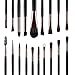 Summifit 20 Pcs Eye Makeup Brush Set Eyeshadow Eye Liner Brow Lip Concealer Toiletry Kit Professional Powder Foundation Mineral Cosmetic Tools