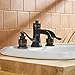 BWE Waterfall 8-16 Inch 3 Holes Two Handle Oil Rubbed Bronze Commercial Bathroom Sink Faucet Lavatory Widespread