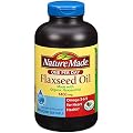 Nature Made Organic Flaxseed Oil 1,400 mg - Omega-3-6-9 for Heart Health - 300 Softgels (Pack of 3)