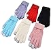 Gellwhu Smart Touchscreen Tech Unisex Outdoor Warm Knit Winter Gloves 6 Pack