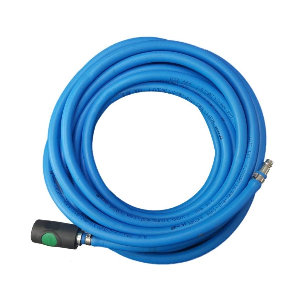 Surflex Pro Compressed Air Hose + Prevost S1 Safety Fitting (10m Metres, 9mm Inner Diameter)