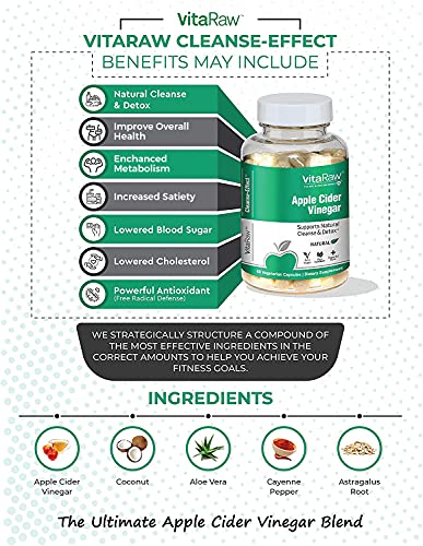 Organic Apple Cider Vinegar Capsules with The Mother - Energy Boost plus Heart, Gut, & Immune Health Support - Gluten… - Image 7