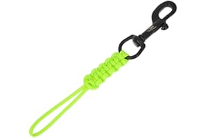 Hand Woven Diving Lanyard Braided Rope Diving Hook Diving Swival Bolt Snap Hook Marine Grade 316 Stainless Steel Snap Hook An