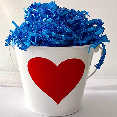 Crinkle Cut Paper Shred Filler for Packing and Filling Gift Baskets, Natural Craft Bedding in Brown Kraft Red Pink White Green Yellow Blue and White ... (2 LB, Ivory) - Thumbnail 4