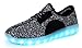Santiro Men's Breathable LED Light up Sneakers Flashing Sport Shoes