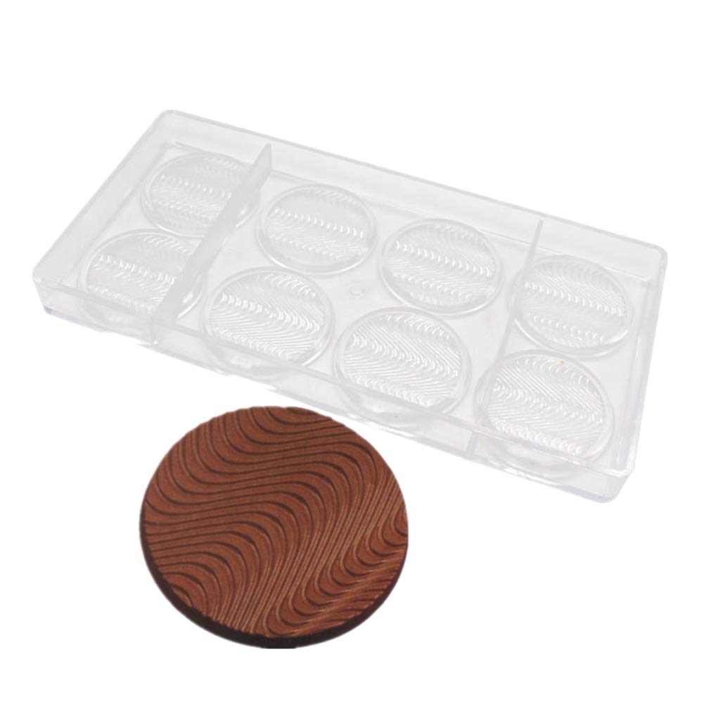 Goldbaking Round Cookie Shape Polycarbonate Chocolate Mold