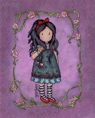 gorjuss girl cross stitch