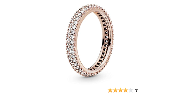 Cubic Zirconia Ring in Pandora Rose 