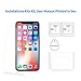 AUKUK iPhone X Screen Protector Tempered Glass [3 Pack] 9H Hardness with Easy Installation Tray Case Friendly Clear for Apple iPhone X / iPhone 10