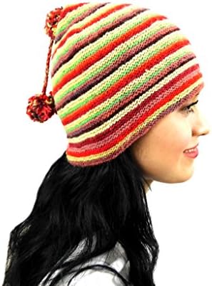 Women's Hat Beanie Multicolor Handmade Hat