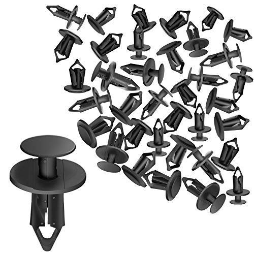 CNIKESIN 50Pcs Nylon Bumper Fasteners Fender Rivet Clips 8MM Automotive Furniture Assembly Expansion Screws Kit Auto Body Clips