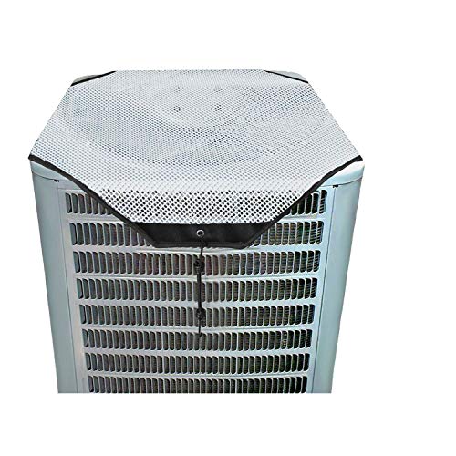 YELAIYEHAO Air Conditioner Top Cover, All Season Sturdy Mesh Design Air Conditioner Cover Keep Out Leaves, Air Conditioner Covers for Outside Units, A/C Unit Protector (White, 36x36) - Thumbnail 5