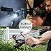 VICPHIC 1000 Lumens Adjustable Focus Handheld Flashlight Torch, 5 Modes XML-T6 LED Tactical Flashlights, IPX 6 Water Resistant for Outdoor Sports, Includes Rechargeable Batteries and Battery Charger