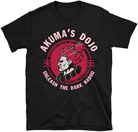 Street Fighter Tshirt Akumas Dojo Men's Tee Street Fighter Gamer 100% Cotton