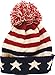 True Gear North Patriotic Pom Beanie USA Flag Colors