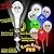 Checkered Flag White Balloons Assorted Lights 10 Pack